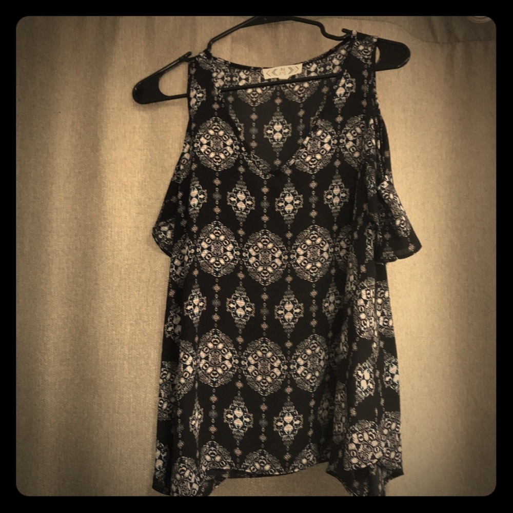 Cold shoulder blouse